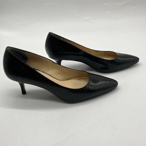 Cole Haan Air Miranda Black Snake Print Pump 8B 8 GUC - Picture 3 of 11